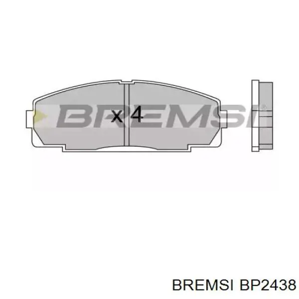 Передние тормозные колодки BP2438 Bremsi