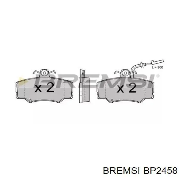 Передние тормозные колодки BP2458 Bremsi