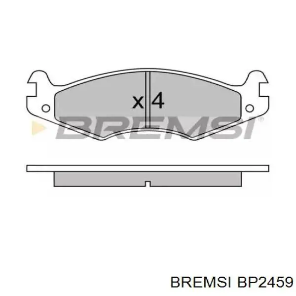 Передние тормозные колодки BP2459 Bremsi