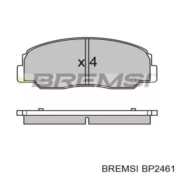 Передние тормозные колодки BP2461 Bremsi