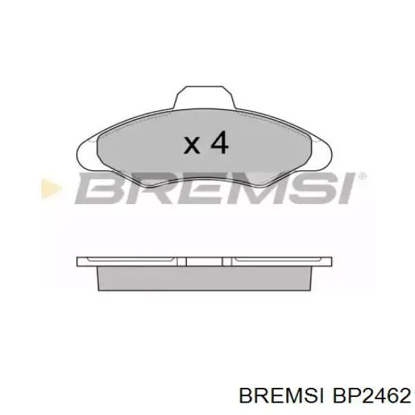 BP2462 Bremsi колодки тормозные передние дисковые