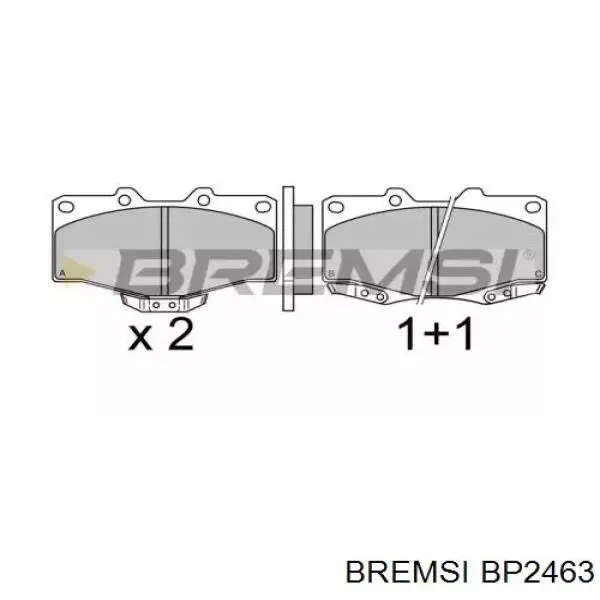 Передние тормозные колодки BP2463 Bremsi