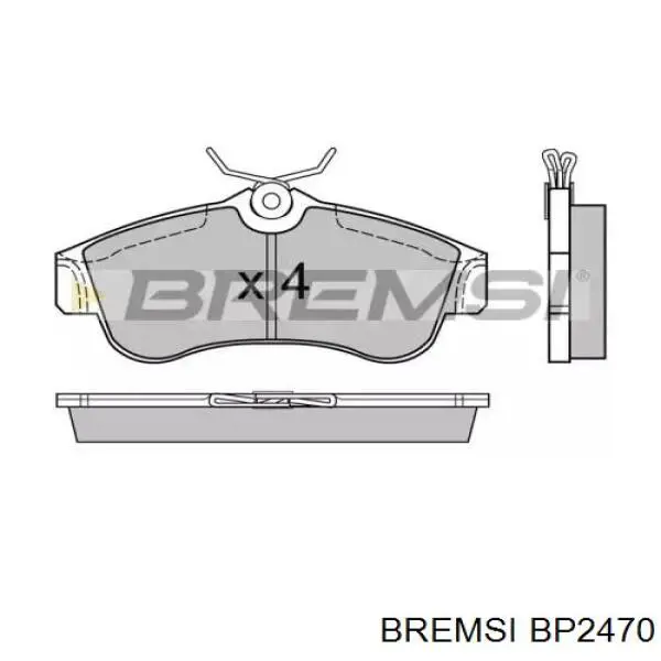 Передние тормозные колодки BP2470 Bremsi