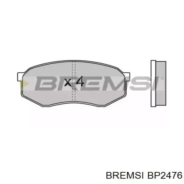 Передние тормозные колодки BP2476 Bremsi