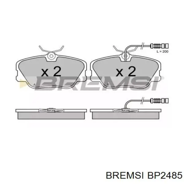 BP2485 Bremsi sapatas do freio dianteiras de disco