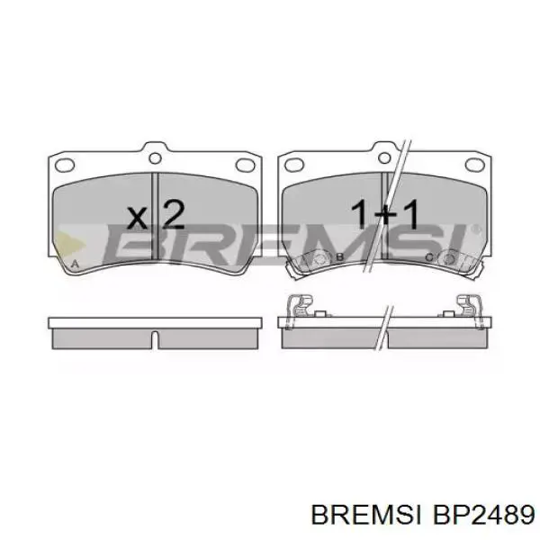 Передние тормозные колодки BP2489 Bremsi