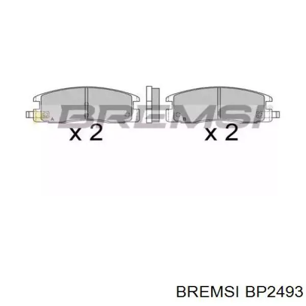 Передние тормозные колодки BP2493 Bremsi