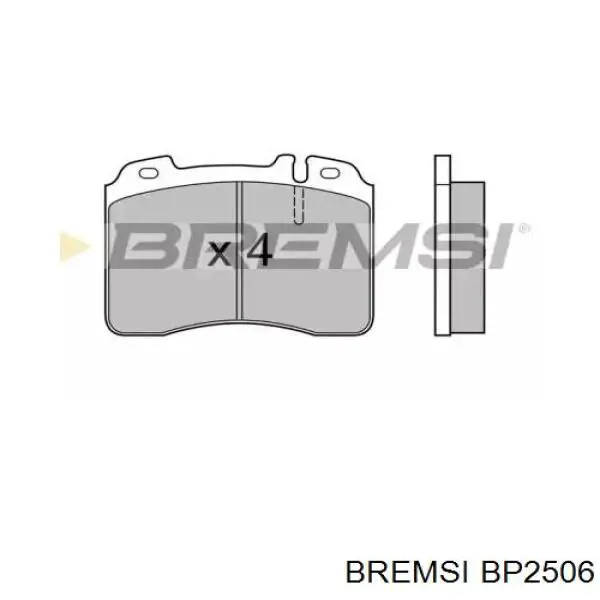 Передние тормозные колодки BP2506 Bremsi