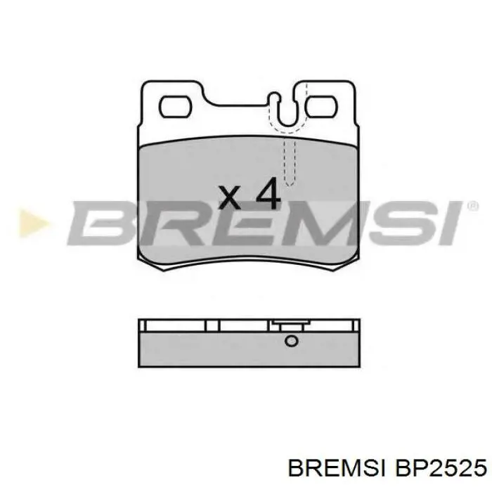 Купить BP2525 Bremsi Колодки тормозные