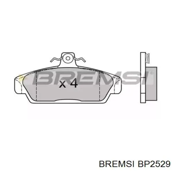 Передние тормозные колодки BP2529 Bremsi