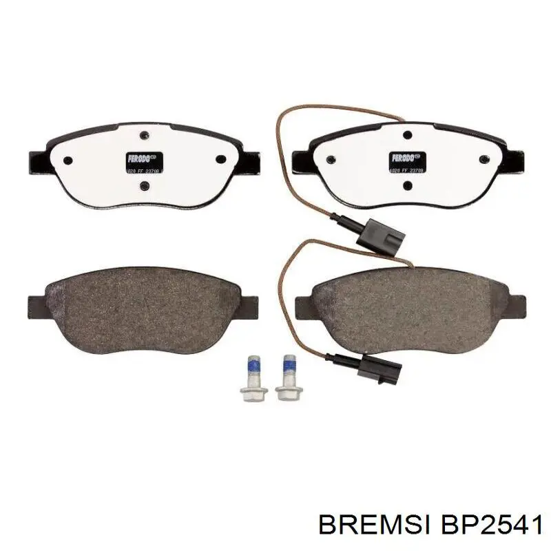 Купить BP2541 Bremsi Колодки тормозные