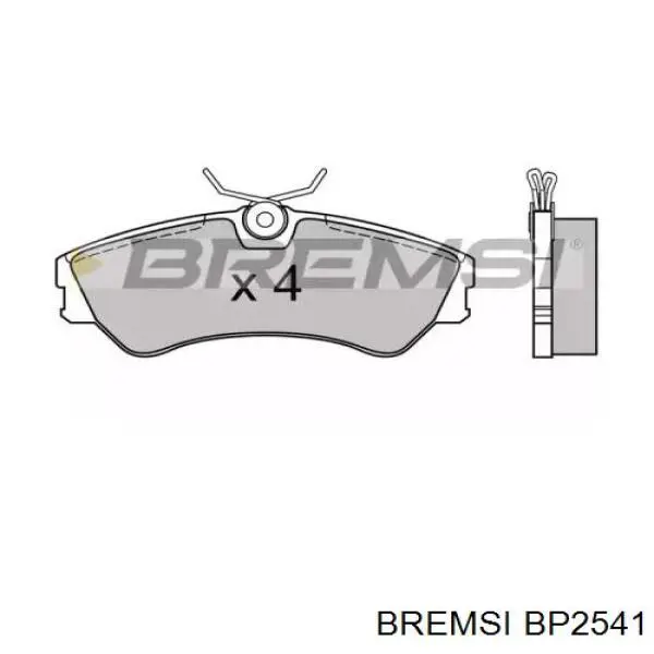 Передние тормозные колодки BP2541 Bremsi