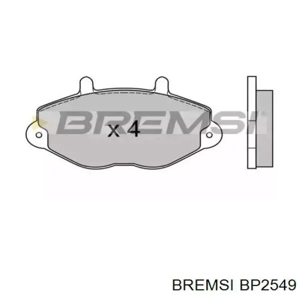 Передние тормозные колодки BP2549 Bremsi