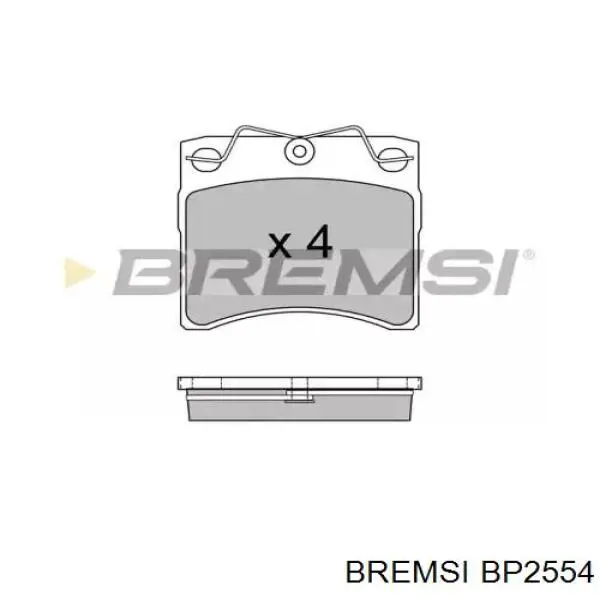 Передние тормозные колодки BP2554 Bremsi