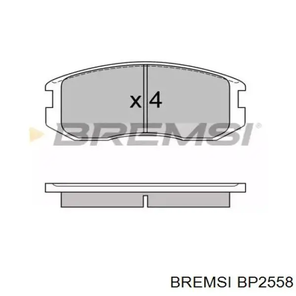 Передние тормозные колодки BP2558 Bremsi