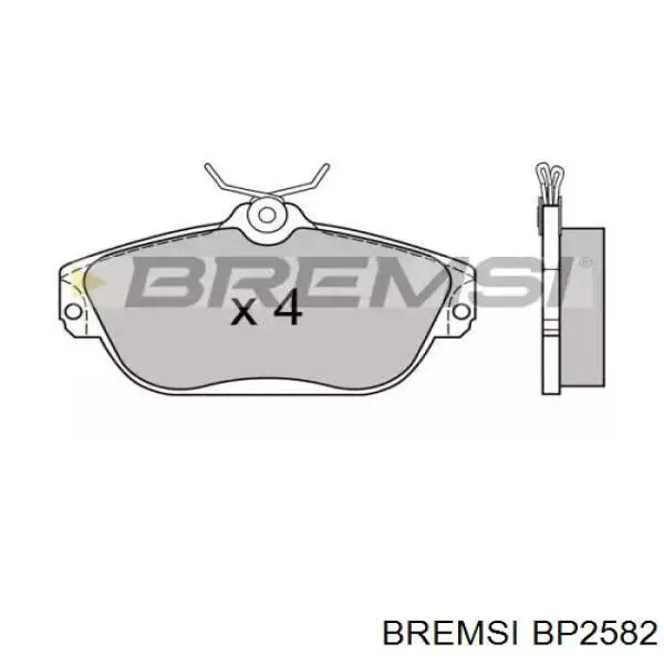 Передние тормозные колодки BP2582 Bremsi