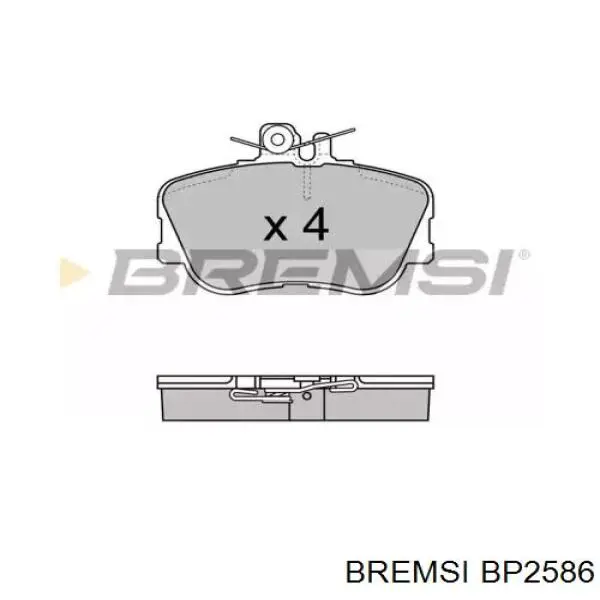 Передние тормозные колодки BP2586 Bremsi