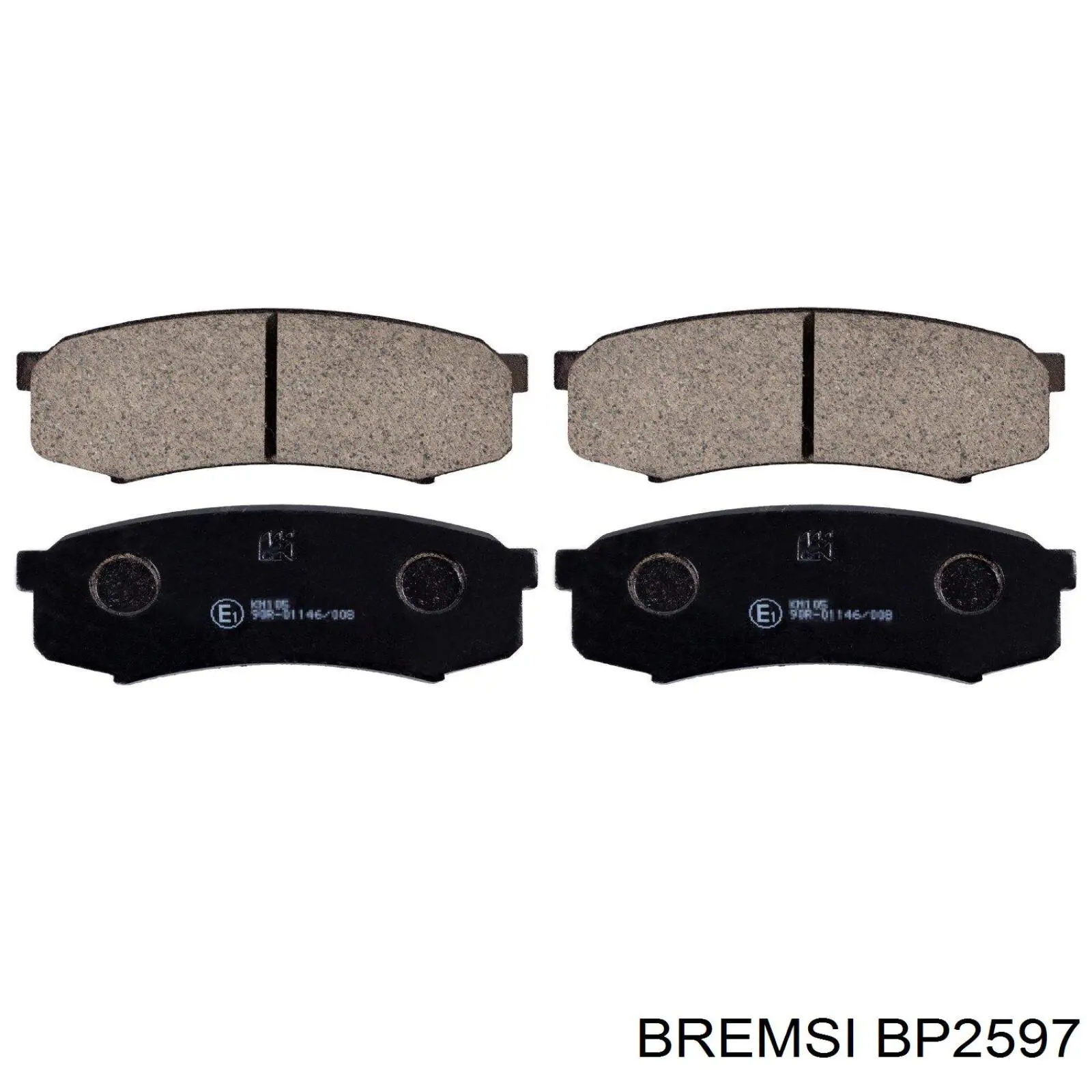 Pastillas de freno traseras BP2597 Bremsi