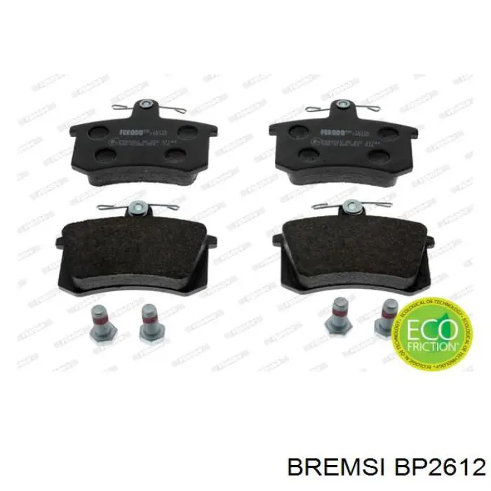 Колодки дисковые  Bremsi BP2612 цена, от 12.91 USD