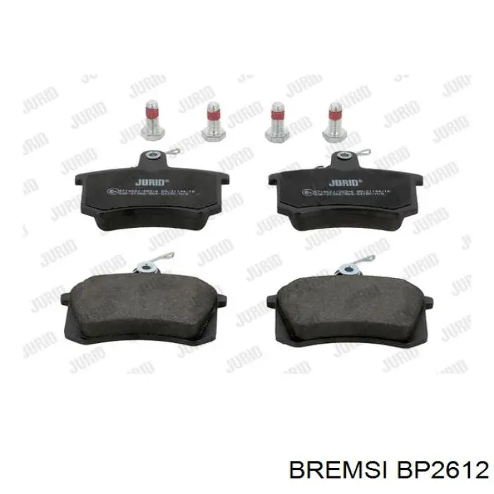 Колодки гальмові задні, дискові BP2612 Bremsi