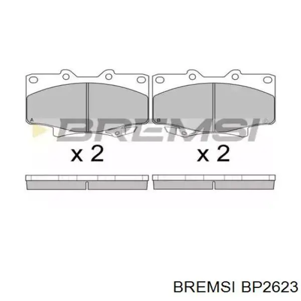 Передние тормозные колодки BP2623 Bremsi