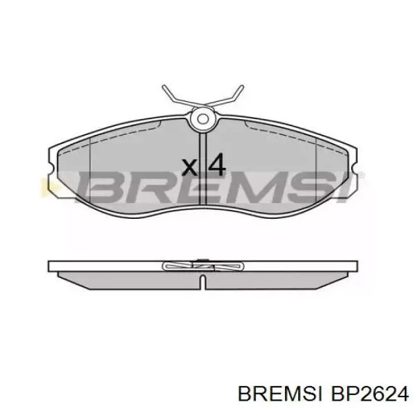 Передние тормозные колодки BP2624 Bremsi