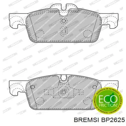 Тормозные колодки Bremsi BP2625