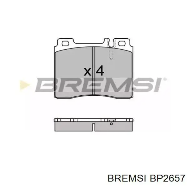 Передние тормозные колодки BP2657 Bremsi