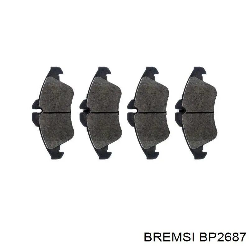 Купить BP2687 Bremsi Колодки тормозные