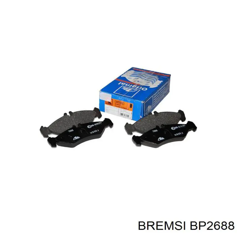 Колодки дисковые  Bremsi BP2688 цена, от 15.85 USD