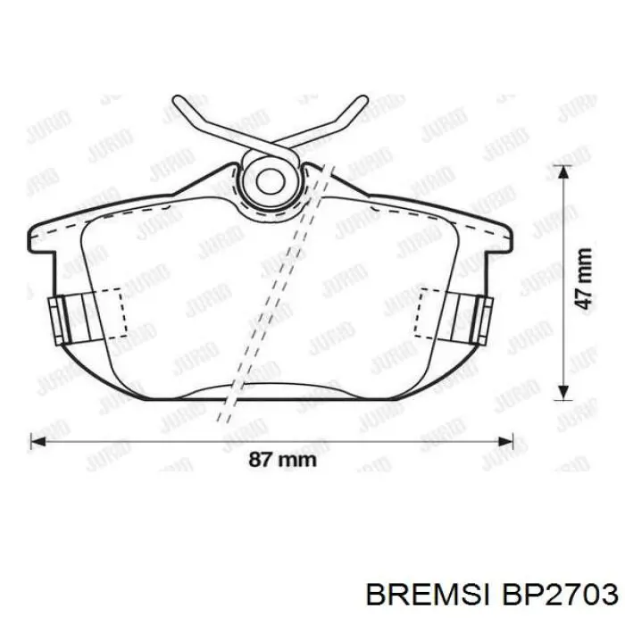 Тормозные колодки Bremsi BP2703