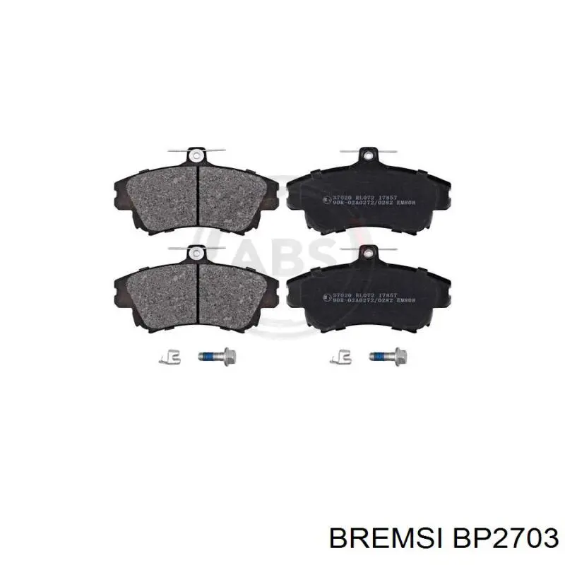 Передние тормозные колодки BP2703 Bremsi