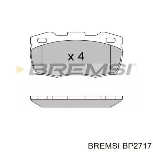 Передние тормозные колодки BP2717 Bremsi