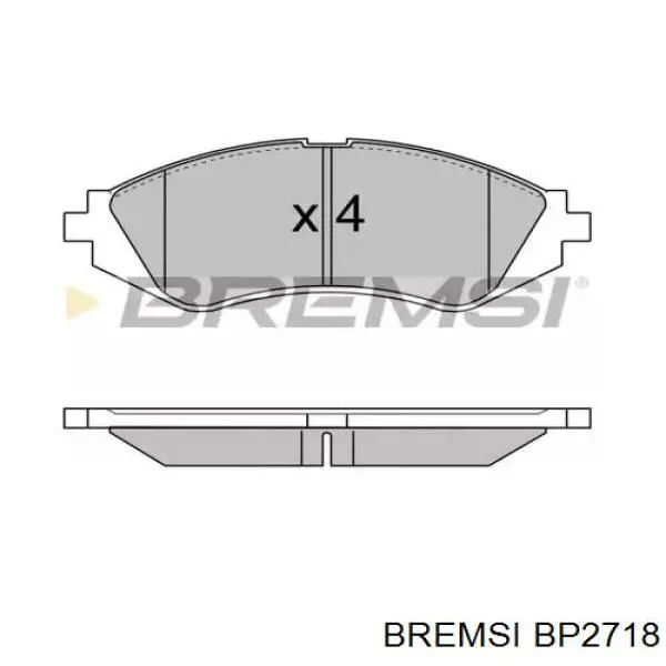 Передние тормозные колодки BP2718 Bremsi