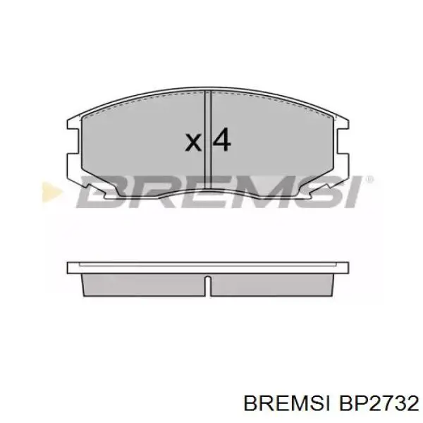 Передние тормозные колодки BP2732 Bremsi