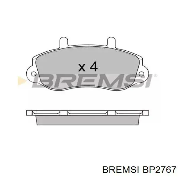 Передние тормозные колодки BP2767 Bremsi