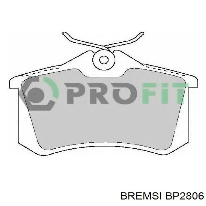Sapatas do freio traseiras de disco Bremsi BP2806 preço, a partir de 24,95 USD