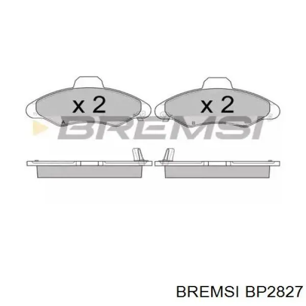 Передние тормозные колодки BP2827 Bremsi