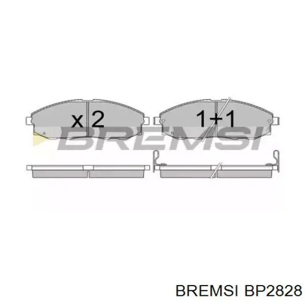 Передние тормозные колодки BP2828 Bremsi