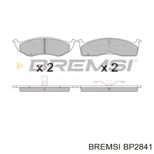 Передние тормозные колодки BP2841 Bremsi