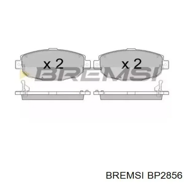 Передние тормозные колодки BP2856 Bremsi