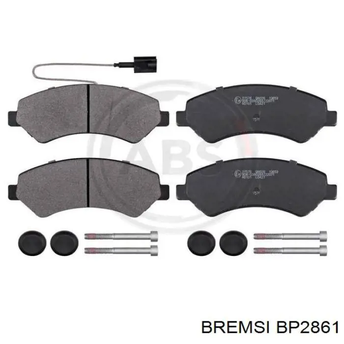 Колодки дисковые  Bremsi BP2861 цена, от 13.23 USD