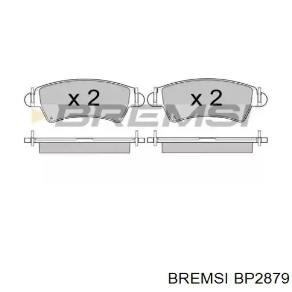 BP2879 Bremsi колодки тормозные передние дисковые