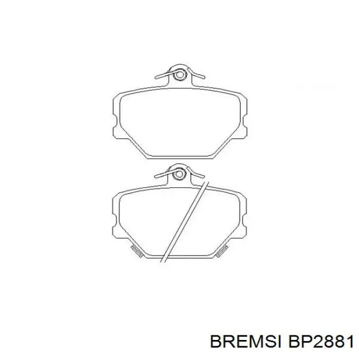 Колодки Bremsi BP2881 цена, от 18.62 USD