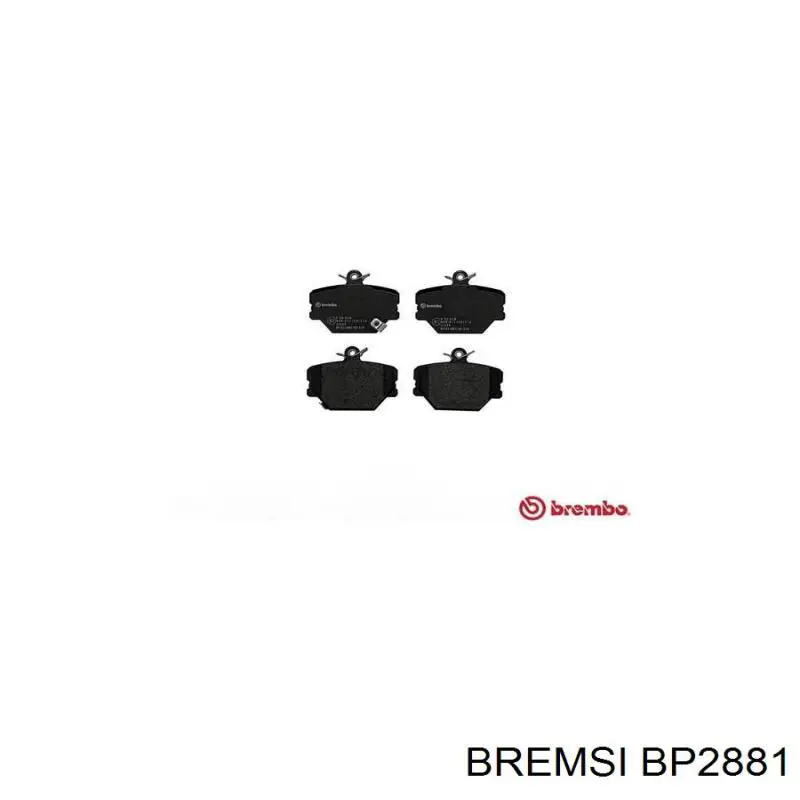 Купить BP2881 Bremsi Колодки тормозные