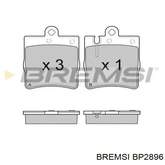 Купить BP2896 Bremsi Колодки тормозные