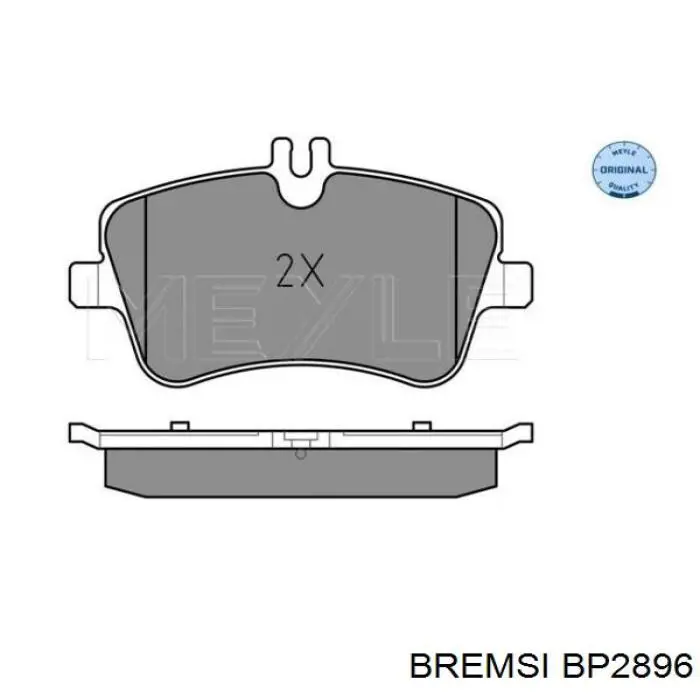 Тормозные колодки Bremsi BP2896