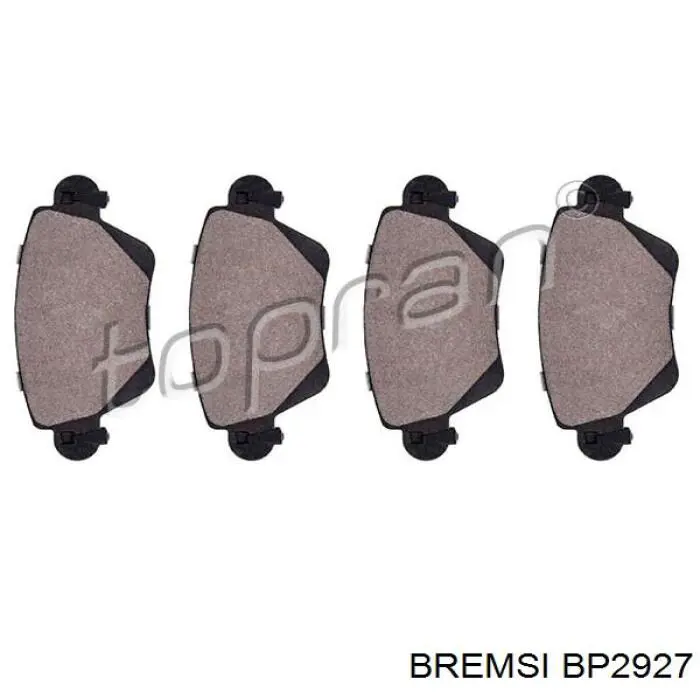 Задние тормозные колодки BP2927 Bremsi