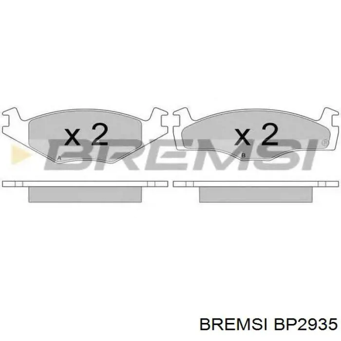 Тормозные колодки Bremsi BP2935