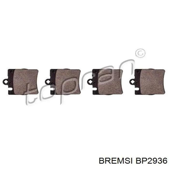 Колодки дисковые  Bremsi BP2936 цена, от 16.92 USD